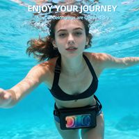 Nouvelle sacoche de taille étanche pliable IPX8 en TPU pour la natation, le rafting, la plage et la plongée en plein air, avec ceinture réglable pour téléphone