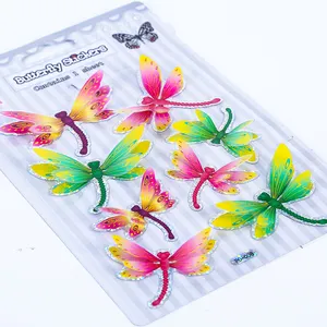 Kelebek duvar Sticker tarzı ve ev dekorasyon kullanımı 3D özel kelebek PVC Sticker