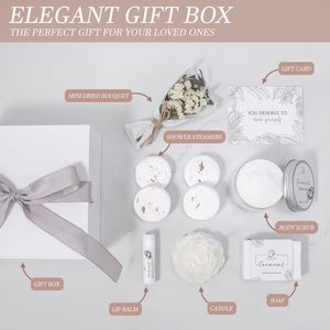 Kit <span class=keywords><strong>de</strong></span> <span class=keywords><strong>Spa</strong></span> Orgánico Personalizado y Lavable con Crema Perfumada para el Hogar, Cesta <span class=keywords><strong>de</strong></span> Regalo <span class=keywords><strong>de</strong></span> Estilo Simple para el Cuidado Personal Femenino, Baño y Cuerpo, para el Día <span class=keywords><strong>de</strong></span> la Madre o Cumpleaños - Product Image 3