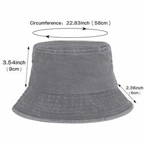Wholesale Multiple Classical Color Unisex Bucket <b>Hat</b> 100% Cotton Washed Denim Vintage Sun Bucket <b>Hats</b> - Product Image 3