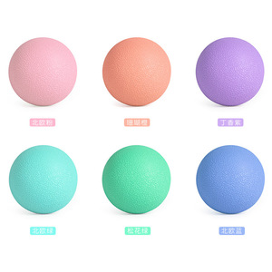 ลูกบอลถั่วลิสงแข็งแบบ TPE สำหรับฟิตเนสโยคะและผ่อนคลายกล้ามเนื้อกดจุดพังผืดลูกกลิ้งนวดผ่อนคลาย - Product Image 2