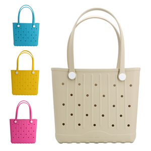 Verano impermeable ligero duradero grande/mediano/pequeño tamaño ecológico goma Eva bolsa de playa Eva agujero bolsa de mano - Product Image 4