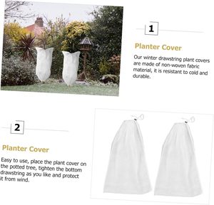 <b>Plant</b> <b>Covers</b> Freeze Protection, Thickened Outdoor <b>Plants</b> Frost Protection <b>Covers</b> with Zipper & Drawstring - Product Image 6