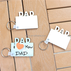 MDFSUB 50*60mm Porte-clés vierges en MDF double face pour sublimation, cadeau de la Fête des Pères pour <span class=keywords><strong>papa</strong></span> avec film protecteur - Product Image 5