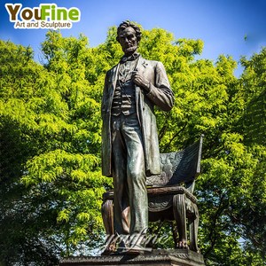 Statue commémorative personnalisée en bronze d'Abraham Lincoln, homme libéré agenouillé avec des menottes brisées, sculpture de monument pour place extérieure - Product Image 6