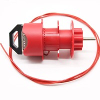 Loto Butterfly Safety Valve Lockout Security Device Double Gear Bras réglable Nylon Acier inoxydable Câble de 2m pour vannes