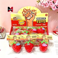 Jouet anti-stress en forme de fraise à presser, à récupération lente, mignon et ludique, gadgets de décompression en plastique, cadeaux promotionnels