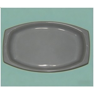 Yellow <b>Plastic</b> Rectangular <b>Dinner</b> <b>Plates</b>, Disposable Heavy-Duty Catering Serving Trays for Fruit, Snack, Salad & Commercial Use - Product Image 4