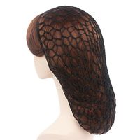 Filet à cheveux de 28 cm pour femmes, en maille douce de rayonne tricotée au crochet, pour dormir, couvre-cheveux pour boucles longues ou courtes, accessoires