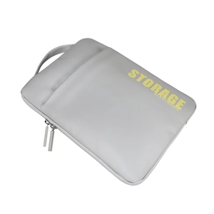 2026 Custom Rubber Patch Logo PU Leather Laptop Sleeve With Handle Coated Neoprene <b>Tablet</b> <b>Bag</b> Organizer Case Storage <b>Bag</b> - Product Image 4