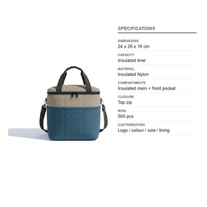 Sac isotherme à bandoulière pour pickleball, logo personnalisé, vente en gros, sac isotherme pour le tennis et les sports - Product Image 6