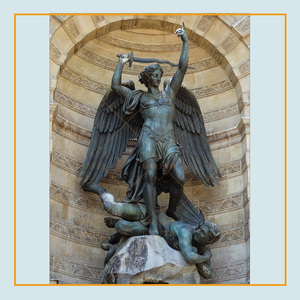 Tùy Chỉnh Cuộc Sống Kích Thước Bronze Nam Bức Tượng Điêu Khắc Thánh <span class=keywords><strong>Michael</strong></span> Các Tổng Lãnh Thiên Thần Bronze Bức Tượng - Product Image 6