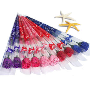 <span class=keywords><strong>Precio</strong></span> barato regalos de boda Día DE LA MUJER jabón flor Clavel para dar mamá jabón flor solo tallo flor artificial Clavel - Product Image 2