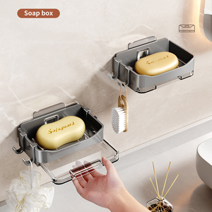 Portasapone <span class=keywords><strong>da</strong></span> Parete in Plastica Multistrato di Grande Capacità per Bagno e <span class=keywords><strong>Balcone</strong></span> - Product Image 1