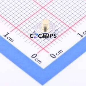 YTS-C005-2G Tactile Switch SMD-4P,5.2x5.2mm Switch Single Pole Single Throw Round Button 2.5N Vertical Mount - Product Image 1