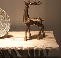 Table console en marbre doré brossé Zebra-C, mobilier moderne pour salon, matériau en bois, pour la maison, l'hôtel, l'appartement