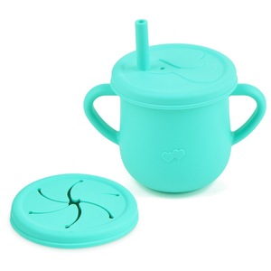 Tasses d'alimentation en silicone pour bébé, tasse à bec en silicone pour bébé avec paille - Product Image 4