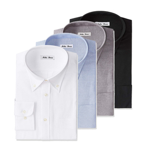 Classico di Business Formale <span class=keywords><strong>Oxford</strong></span> <span class=keywords><strong>Slim</strong></span> <span class=keywords><strong>Fit</strong></span> In Cotone Per Ufficio del Vestito A Maniche Lunghe Uomo Camicie - Product Image 1
