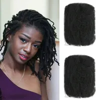 Extensions de cheveux naturels en vrac Afro Kinky Curly pour tresses, locs et dreadlocks – 100 % cheveux Remy en vrac