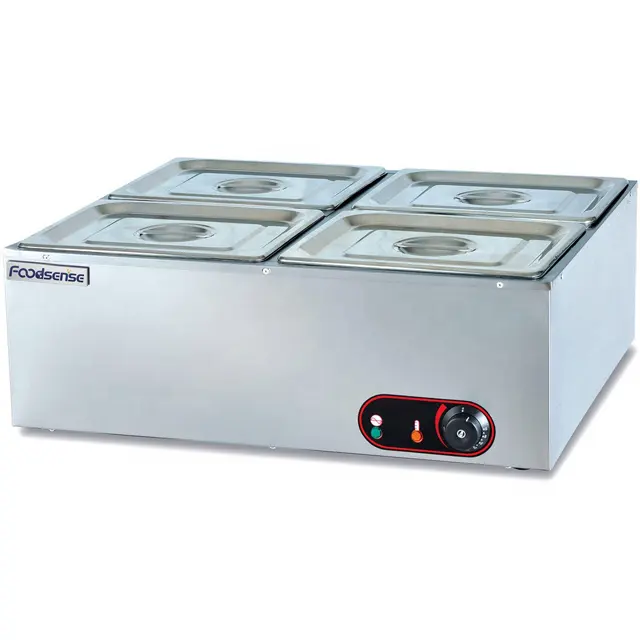 Restaurant küche kochen ausrüstung buffet elektrische Bain Marie lebensmittel wärmer display für catering