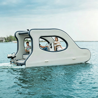 Plateforme flottante gonflable JUNAO Q-1 pour extérieur, épaisseur 0,9 mm, matériau PVC, capacité 500 kg, utilisation en mer, piscine, usage commercial