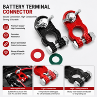 Connecteur de borne de batterie à déconnexion rapide 12V en alliage d'aluminium robuste pour voiture, bateau, camping-car, camion