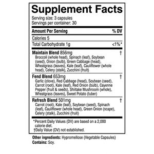 Set de Suplementos de Frutas y Verduras de Marca Privada para Apoyo Inmunológico y Digestivo, Venta al por Mayor de Fábrica OEM ODM - Product Image 6