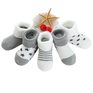 Chaussettes pour bébé en coton et fibre de bambou tricotées, décontractées, pour le printemps, 0-6 mois, fabriquées à Taïwan, douces, respirantes, pour nouveau-nés - Product Image 1