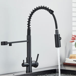 Latón macizo cromado acabado ósmosis inversa Tri Flow filtro de agua <span class=keywords><strong>grifo</strong></span> mezclador de fregadero de tres vías <span class=keywords><strong>grifo</strong></span> de cocina de <span class=keywords><strong>3</strong></span> vías - Product Image 3