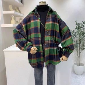 Tissus textiles bon marché, matière première en tweed, laine, plaid, style flanelle, vêtements 100% poly, <span class=keywords><strong>tissu</strong></span> tweed tissé - Product Image 6
