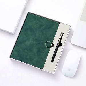 Carnet de notes magnétique personnalisable en cuir PU avec stylo, coffret cadeau promotionnel de luxe rechargeable 2025 pour entreprise - Product Image 4