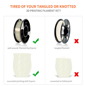 Eryone Mịn Màng Và Sáng Bóng <span class=keywords><strong>3D</strong></span> In Ấn Pla 1Kg 1.75 <span class=keywords><strong>Filament</strong></span> Tự Nhiên Rõ Ràng Pla <span class=keywords><strong>Filament</strong></span> Cho FDM <span class=keywords><strong>3D</strong></span> Máy In Và Bút - Product Image 4