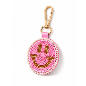 Sstringz Handmade Beaded Smiley Face Keychain Wholesale <b>Custom</b> Logo Gift <b>Key</b> <b>Ring</b> Fashion Accessory for Business Promotions - Product Image 6