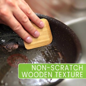 Set di 4 Raschietti in Bambù per Pentole, Utensile da Cucina Sicuro per Alimenti, Non Graffia, per Padelle, Pentole e Stoviglie - Product Image 5
