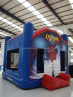 Action Figure Châteaux Gonflables Maison Spiderman Gonflable Videur Combo Aire de Jeux pour Enfants