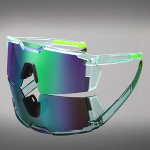 Gafas de Sol Deportivas Unisex para Exteriores, Resistentes al Viento, con Media Montura, Lentes de PC, Protección UV400, para Ciclismo, Conducción - Product Image 4