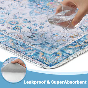 Lot de 2 tapis d'apprentissage réutilisables <span class=keywords><strong>et</strong></span> lavables pour <span class=keywords><strong>chiens</strong></span>, absorbants, antidérapants <span class=keywords><strong>et</strong></span> imperméables, pour <span class=keywords><strong>chiots</strong></span> <span class=keywords><strong>et</strong></span> <span class=keywords><strong>chiens</strong></span>, pour l'entraînement à la propreté <span class=keywords><strong>et</strong></span> la mise bas - Product Image 4