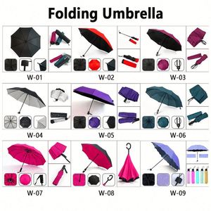 Fully Automatic Folding Uv Protect Sturdy Large Travel Portable Paraguas Rainy C Shape Ring Buckle Reverse <b>Umbrella</b> - Product Image 5