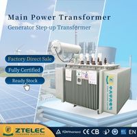 Transformador de Potencia Trifásico de Alta Tensión de 25 MVA, 40 MVA, 60 Hz, 110 kV, 12500 kVA, 250 MVA, Utilizado para Energía Fotovoltaica y Nuevas Energías
