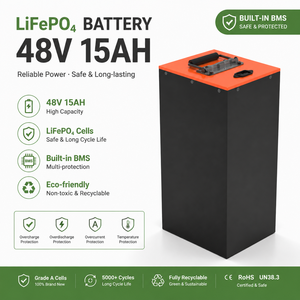 ชุดแบตเตอรี่ลิเธียมไอออนแบบชาร์จไฟได้16S1P 1C 768Wh 15Ah 48โวลต์/51.2โวลต์สำหรับยานพาหนะสองล้อแบบ LFP - Product Image 3