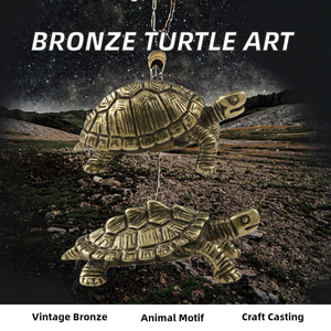 Antiek Bronzen Schildpad Beeld Metalen Ambachten Messing Sculptuur Imitatieve Giettechniek Voor Chinees Nieuwjaar Home Decor Afstuderen - Product Image 6