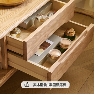 Mueble de TV Nórdico de Madera Maciza de 1.8M 2M con Almacenamiento para Sala de Estar - Product Image 3