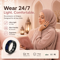 SQ666 Mini Anneau Intelligent Tasbeeh, Compteur de Zikr Tasbih, Design Ultra-Fin, Suivi de Santé pour la Prière Quotidienne Musulmane