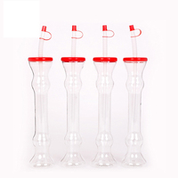 Gobelets écologiques de 16 oz/500 ml avec paille – Design original, impression de logo personnalisable, matériau PET durable pour événements et fêtes