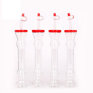 Gobelets écologiques de 16 oz/500 ml avec paille – Design original, impression de logo personnalisable, matériau PET durable - Product Image 2