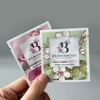 Sachets d'emballage personnalisés imprimés numériquement à trois soudures pour petits sachets de thé, café, mini-pochettes, échantillons