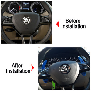 Palette de changement de vitesse pour volant <span class=keywords><strong>Skoda</strong></span> Octavia Fabia Scala Superb <span class=keywords><strong>Scout</strong></span> RS VRS MK3 <span class=keywords><strong>Scout</strong></span>, extension de volant, palettes de changement de vitesse DSG, autocollant - Product Image 5