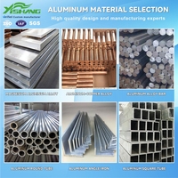 Support de base structurel pour équipement industriel robuste, cadre de soudage en tube carré d'aluminium découpé au laser de précision