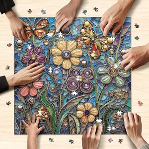 <span class=keywords><strong>Puzzle</strong></span> di Alta Qualità da 1000 Pezzi per Adulti, <span class=keywords><strong>Puzzle</strong></span> Floreale a Forma di Diamante - Product Image 5