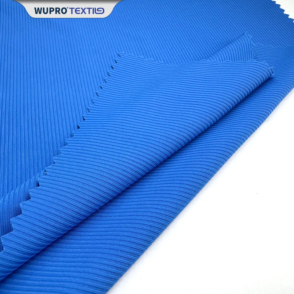 Individueller 76% Nylon 24% Spandex stretch weft gestrickt ineinandergreifende Rippe individuelles Muster bedruckter Stoff